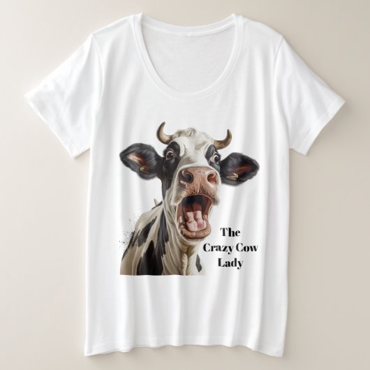 Drôle dame de vache folle personnalisable (Design devant)
