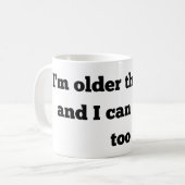 drôle d'anniversaire vieux plus vieux que la tasse (Devant gauche)