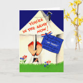 Drôle dans la carte de l'armée de terre maintenant (Fleur jaune)