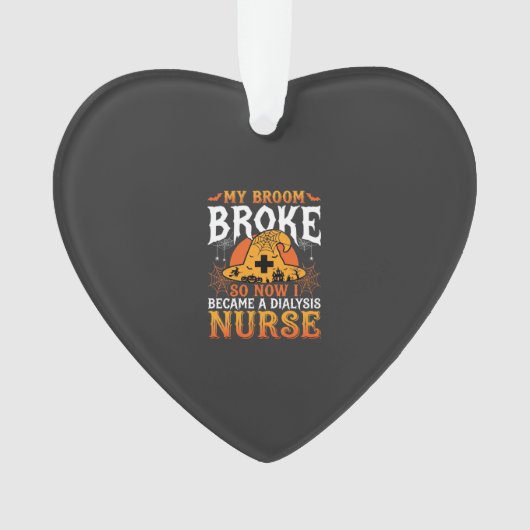 Drôle de balai de sorcière pour infirmière de dial (devant)
