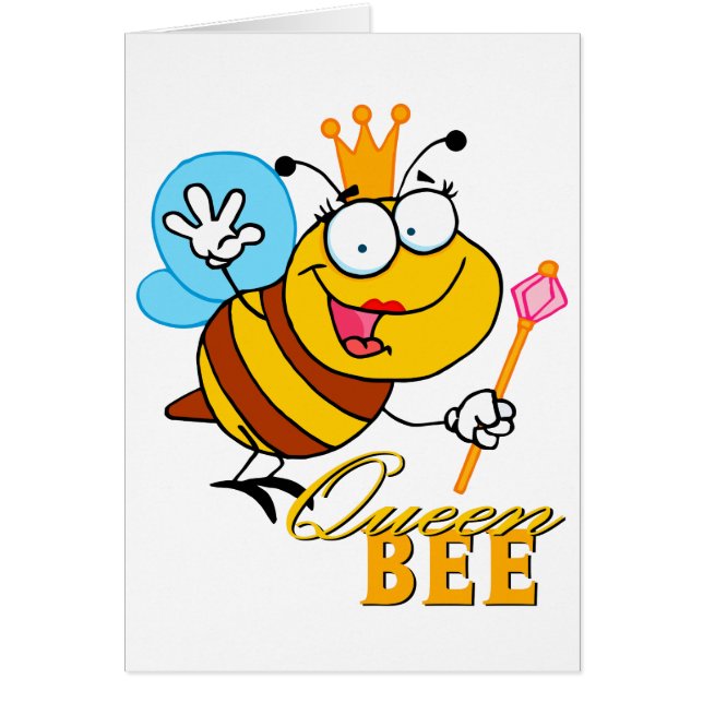 drôle de bande dessinée queen bee avec texte (Devant)