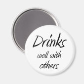 Drôle de boire citations blague nouveauté aimants (Recto/Verso)