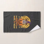 Drôle de Bouledogue Halloween Joyeux Howl-O-Ween V (Serviette à main)