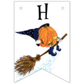 Drôle de Bunny drapeaux Halloween sorcier Citrouil (Deuxième drapeau)