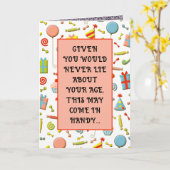drôle de carte d'anniversaire adulte (Fleur jaune)