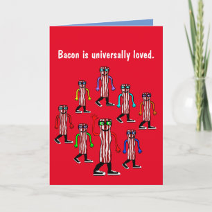 Drôle de carte d'anniversaire Bacon