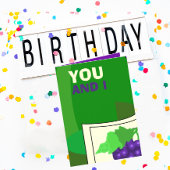 drôle de carte de voeux d'anniversaire