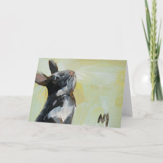 drôle de carte de voeux lapin