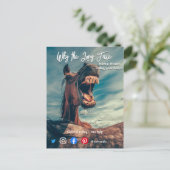 drôle de carte postale de l'immobilier long visage (Debout devant)