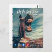 drôle de carte postale de l'immobilier long visage (Devant / Derrière)