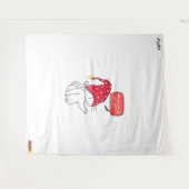 drôle de chat, qui a éteint la Tapisserie légère (Devant (Horizontal))