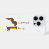 Drôle de dachshund mignon pour le parent de long c (Verso Horizontal)
