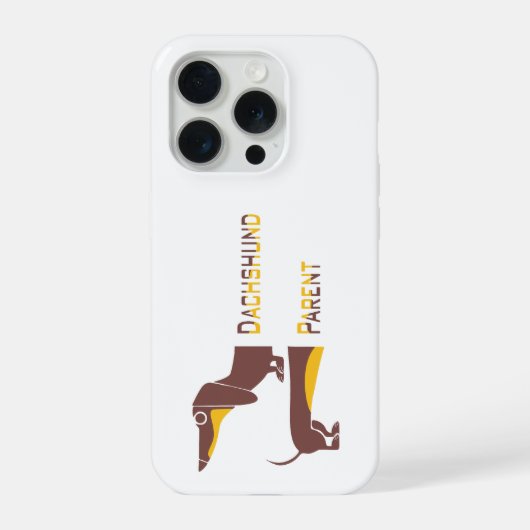 Drôle de dachshund mignon pour le parent de long c (Verso)