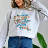 Drôle de dire Crochet Sweatshirt amoureux