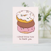 Drôle de dire Donut Merci votre carte (Debout devant)