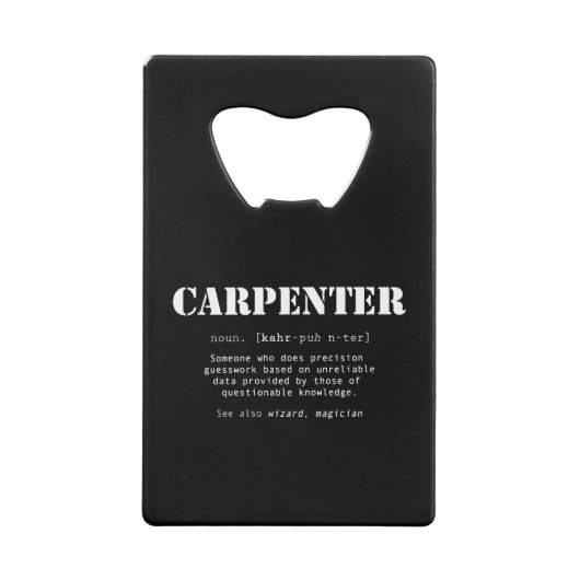 Drôle de don de charpentier - Définition du dictio (Dos)