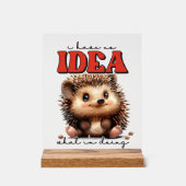 Drôle de faire de l'art de mots de hérisson (Recto)