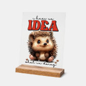 Drôle de faire de l'art de mots de hérisson (Angle)