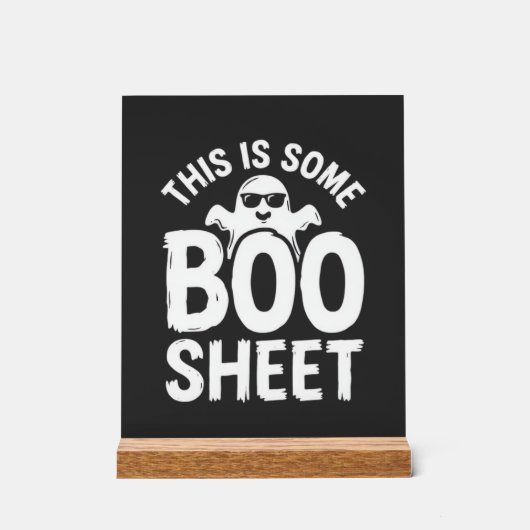 Drôle de feuille de Boo fantôme Halloween Design_1 (Recto)