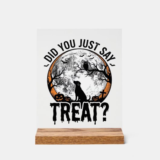 Drôle de friandise pour chien Halloween Design vec (Recto)