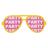 Drôle de la fête ombre lunettes de soleil avec tex (Devant)