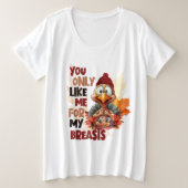 Drôle de la Turquie des femmes seins Thanksgiving (Design devant)