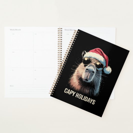 Drôle de Noël Capy Vacances Xmas Capybara (Devant avec enveloppe)