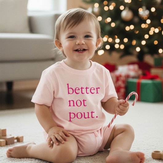 Drôle de Noël Mieux vaut pas Bouder Simple Mignon