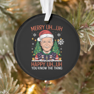 Drôle de Père Noël Joe Biden Joyeux Euh Euh Noël L