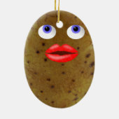Drôle de pomme de terre amusant avec ornement des (Dos)