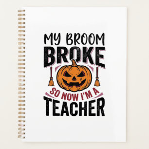 Drôle de professeur d'Halloween Balai Cassa Concep