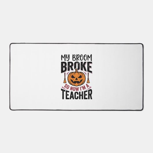 Drôle de professeur d'Halloween Balai cassé Vector (Recto)
