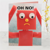 DRÔLE DE SE FAIRE VIEILLIR OH NON ! CARTE GÉANTE H (Fleur jaune)