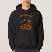 drôle de sweat - shirt à capuche "HOCUS POCUS.." (Devant)