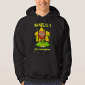drôle de sweat - shirt à capuche "SMILE" (Devant)