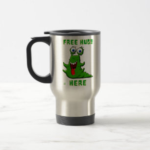 drôle de voyage tasse à café "HUGZ GRATUIT..."