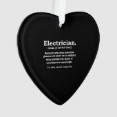 Drôle d'électricien Définition Diplôme de cadeau (devant)