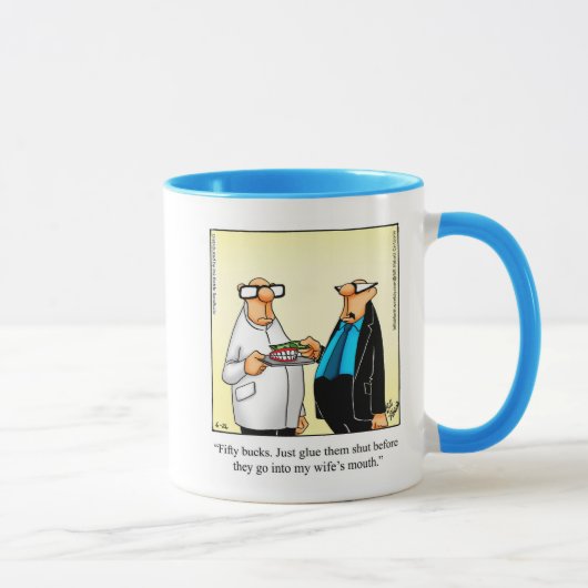 Drôle Dental Humour Mug Cadeau (Droite)