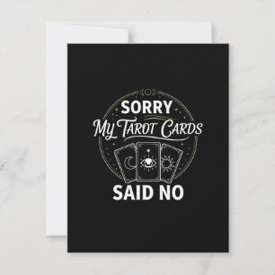 Drôle Désolé Mes Cartes De Tarot Ont Dit Non Sassy