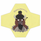 Drôle dessin animé de bison de buffle (Plat)