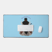 Drôle dessin animé de bison de buffle (Clavier et souris)