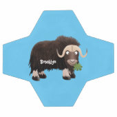Drôle dessin animé de boeuf musqué (Plat)