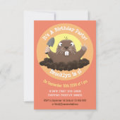 Drôle dessin animé de gopher invitation (Devant)