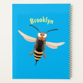 Drôle dessin animé de guêpe à cornet en colère (Dos)