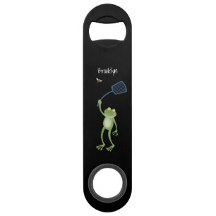 Drôle dessin animé de la mouche à bec de grenouill