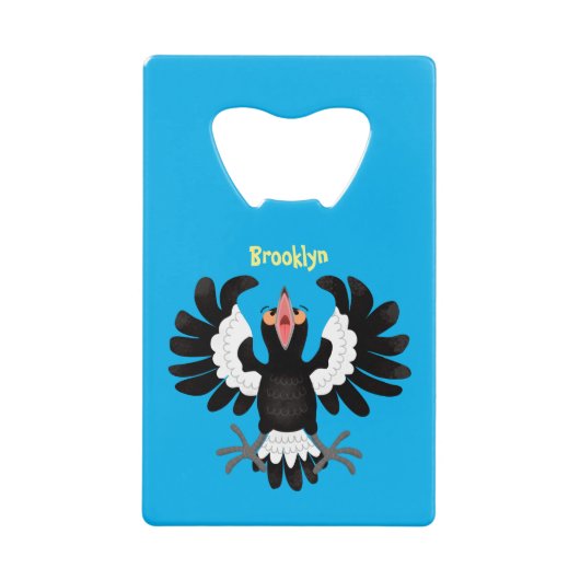 Drôle dessin animé de Magpie australienne (Devant)