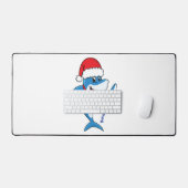 Drôle dessin animé de requin de Noël (Clavier et souris)