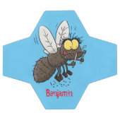 Drôle dessin animé d'insecte de la mouche à cheval (Plat)