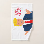 Drôle dessin animé Donald J Trump dessin à main se (Serviette à main)