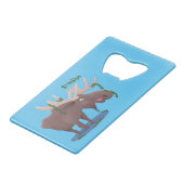 Drôle dessin animé d'orignal heureux (Devant Angle)